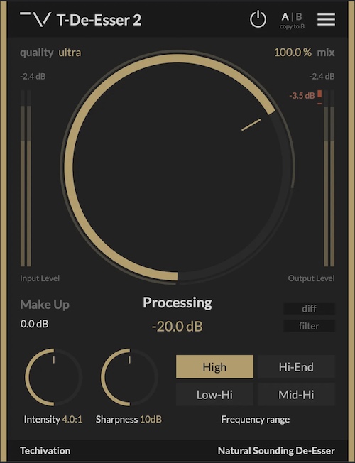 T-De-Esser 2 is a free de-esser plugin