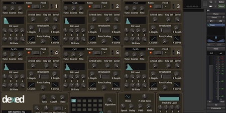 instrumento plugin gratuito tipo yamaha DX7 - Dexed
