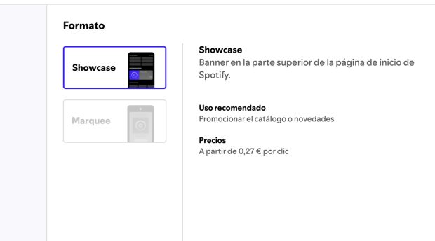 características para acceder a Marquee de spotify