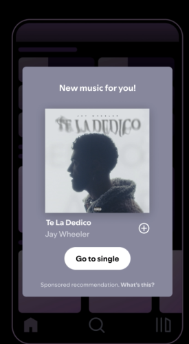 Spotify Marquee a pantalla completa